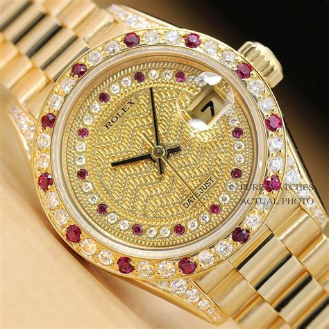 rolex diamond ruby watches|rolex diamond dial.